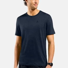 T-Shirt Merino 160 Crew Dark Sapphire - Tee Shirt Mc | Odlo