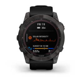 Fenix 7x Sapphire Solar Titane Carbon Gray Dlc - Gps Running | Garmin