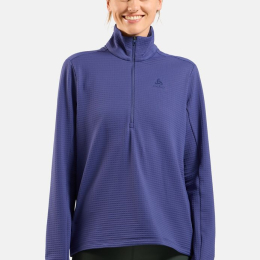 T-shirt 1/2 Zip Femme Essential Thermal Skipper Blue