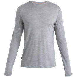 M Mer 125 Cool-lite Sphere III Ls T-shirt Metro Hthr | Icebreaker