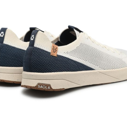 Cannon Knit 2.0 White Navy - Chaussures | Saola