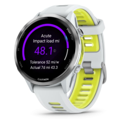 Forerunner 970 Whitestone / Amp Yellow - Gps | Garmin