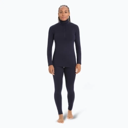T-shirt 260 Tech Ls Half Zip Femme Midnight Navy | Icebreaker