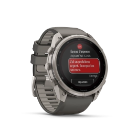 Fenix 9 Pro 51mm Solar Inreach Titane Pebble Grey - Gps | Garmin