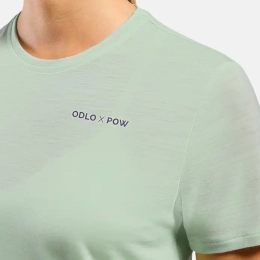 T-shirt Femme X Pow Merino Tencel Ambrosia - Tee Shirt Mc | Odlo