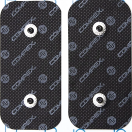 2 Electrodes 2 Snaps 5*10cm - Accessoire Electrostimulation | Compex