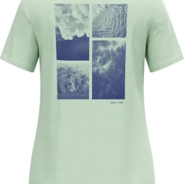 T-shirt Femme X Pow Merino Tencel Ambrosia - Tee Shirt Mc | Odlo