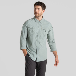 Chemise Nosilife Adventure Long Sleeved III Lichen Green | Craghoppers