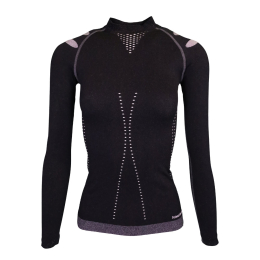 Ladies Seamless T-shirt North Pole Black | Azimut Outdoor