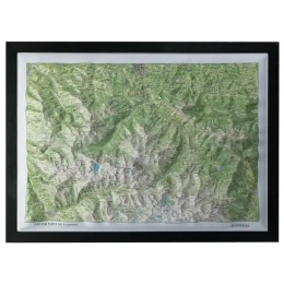 Carte En Relief Pic Du Midi Bigorre | Deniveles Editions