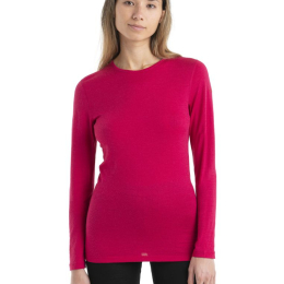 T-shirt Femme 200 Oasis Ls Crewe Electron Pink | Icebreaker