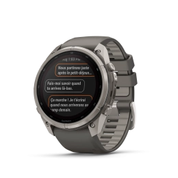 Fenix 9 Pro 51mm Solar Inreach Titane Pebble Grey - Gps | Garmin