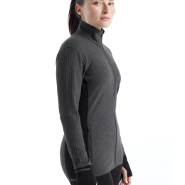 Descender Femme Jet Heather Black - Veste | Icebreaker