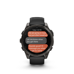 Fenix 8 47mm Amoled Titane Carbon Gray Dlc - Gps Running | Garmin