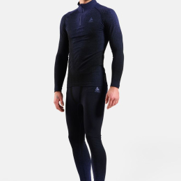 T-shirt 1/2 Zip Performance Warm Blackcomb Skipper Blue