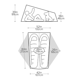 Tiger Wall Ul 2 Solution Pfcf Dye - Tente | Big Agnes