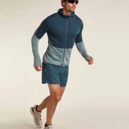 Veste Merino 200 Realfleece Descender Abyss Blue - Veste | Icebreaker