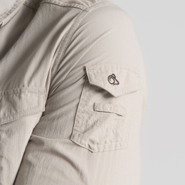 Chemise Nosilife Adventure Long Sleeved III Parchment | Craghoppers