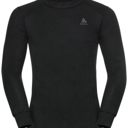 T-shirt Active Warm Eco Crew Black - Tee Shirt Ml | Odlo