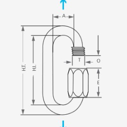 Maillon 8 Mm Normal Zingue Epi - Equipement De Parois | Peguet