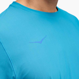 T-shirt Airolite 2.0 Blue - Tee Shirt Mc | Hoka