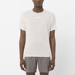 T-shirt Sense Aero Gfx Whisper White - Tee Shirt Mc | Salomon
