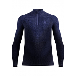 T-shirt 1/2 Zip Performance Warm Blackcomb Skipper Blue