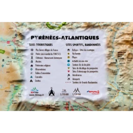 Carte 3d Pyrenees Atlantiques - Cartes | 3dmap