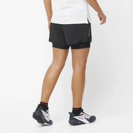 Short Femme Sense Aero 2in1 Deep Black - Short | Salomon