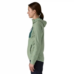Veste Polaire A Capuche Femme R1 Air Ellwood Green | Patagonia