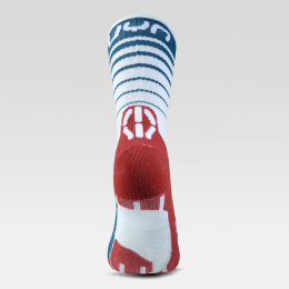 Chaussettes Runner's Five Socks White Blue Red - Chaussettes | Uyn