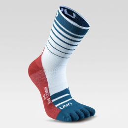 Chaussettes Runner's Five Socks White Blue Red - Chaussettes | Uyn
