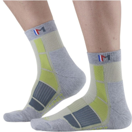 Chaussette Mid Air Gris Vert - Chaussettes | Monnet