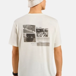 T-Shirt Merino 160 Postcards Gardenia - Tee Shirt Mc | Odlo