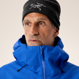 Bonnet Embroidered Bird Toque Black Arcteryx