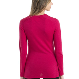 T-shirt Femme 200 Oasis Ls Crewe Electron Pink | Icebreaker