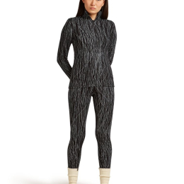 T-Shirt Femme Mer 260 Vertex Delta Aop Black Snow