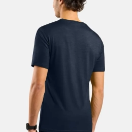 T-Shirt Merino 160 Crew Dark Sapphire - Tee Shirt Mc | Odlo