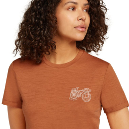 T-shirt Femme Merino 150 Tech Lite Adventure Ride Dusty Clay - Tee Shirt Mc