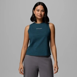 Débardeur Femme Columbia Move High Neck Everblue Heather - Debardeur | Columbia