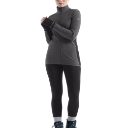 Descender Femme Jet Heather Black - Veste | Icebreaker