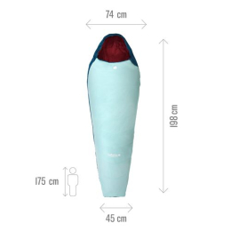 Active 10 Waterfall Femme - Zip Gauche - Sac De Couchage | Lafuma