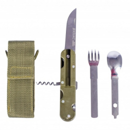 Couteau Bivouac + Housse - Couverts | Cao