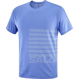 T-shirt Sense Aero Gfx Ultramarine White - Tee Shirt Mc | Salomon