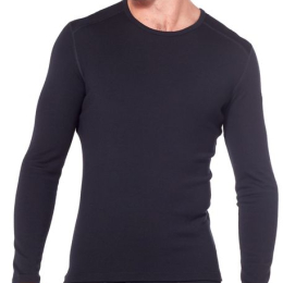M 260 Tech Ls Crewe Black - Tee Shirt Ml | Icebreaker