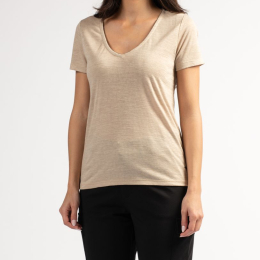 T-shirt Femme Perel Sable - Tee Shirt Mc | Sun Valley