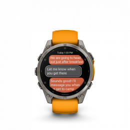 Fenix 8 47mm Amoled Sapphire Titane  Graphite - Gps Running | Garmin