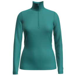 T-shirt Femme 200 Oasis Ls Half Zip Flux Green | Icebreaker