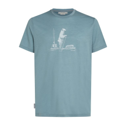 T-shirt Merino 150 Tech Lite Pol Paddle Blue Ash | Icebreaker