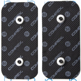 2 Electrodes 2 Snaps 5*10cm - Accessoire Electrostimulation | Compex